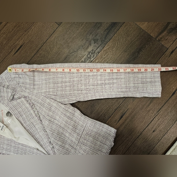 NWT ✨️ WHBM Purple Tweed Blazer - SIZE 8P - Picture 13 of 16